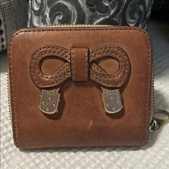 See By Chloe Tan Leather Card Holder